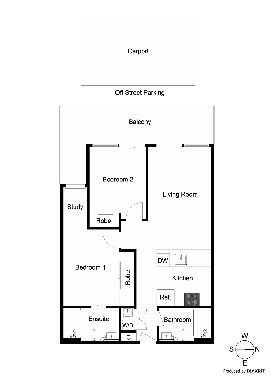 804/25 Alma Road, St Kilda VIC 3182 - Floorplan