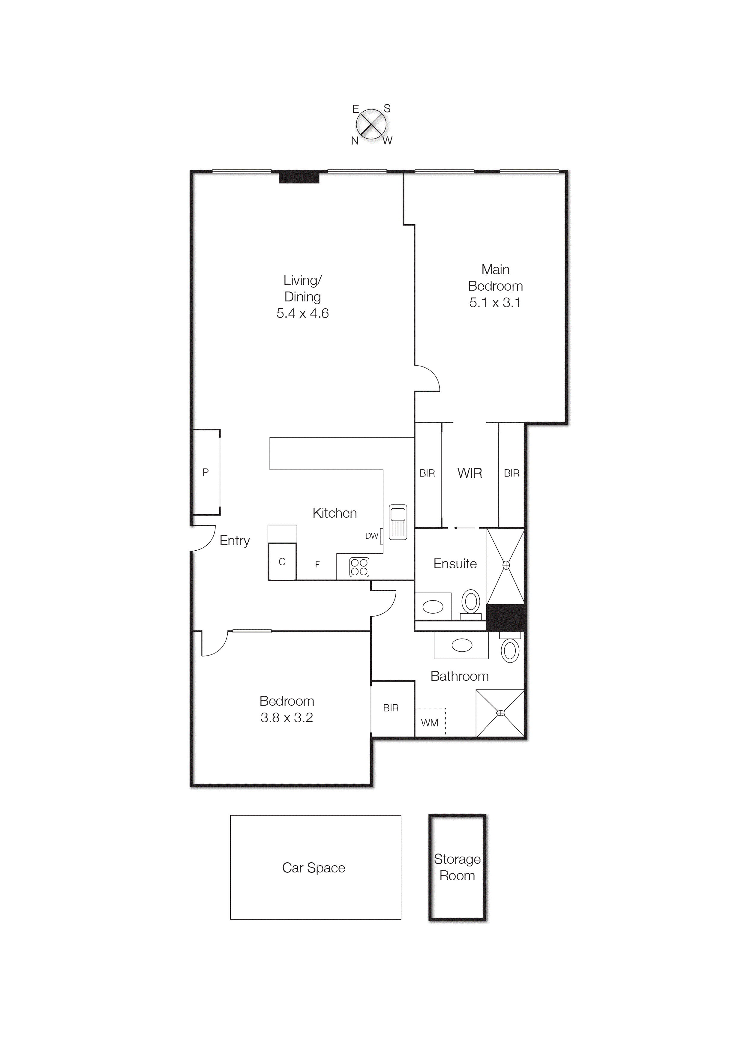 804/442 St Kilda Road, Melbourne VIC 3004 - Floorplan