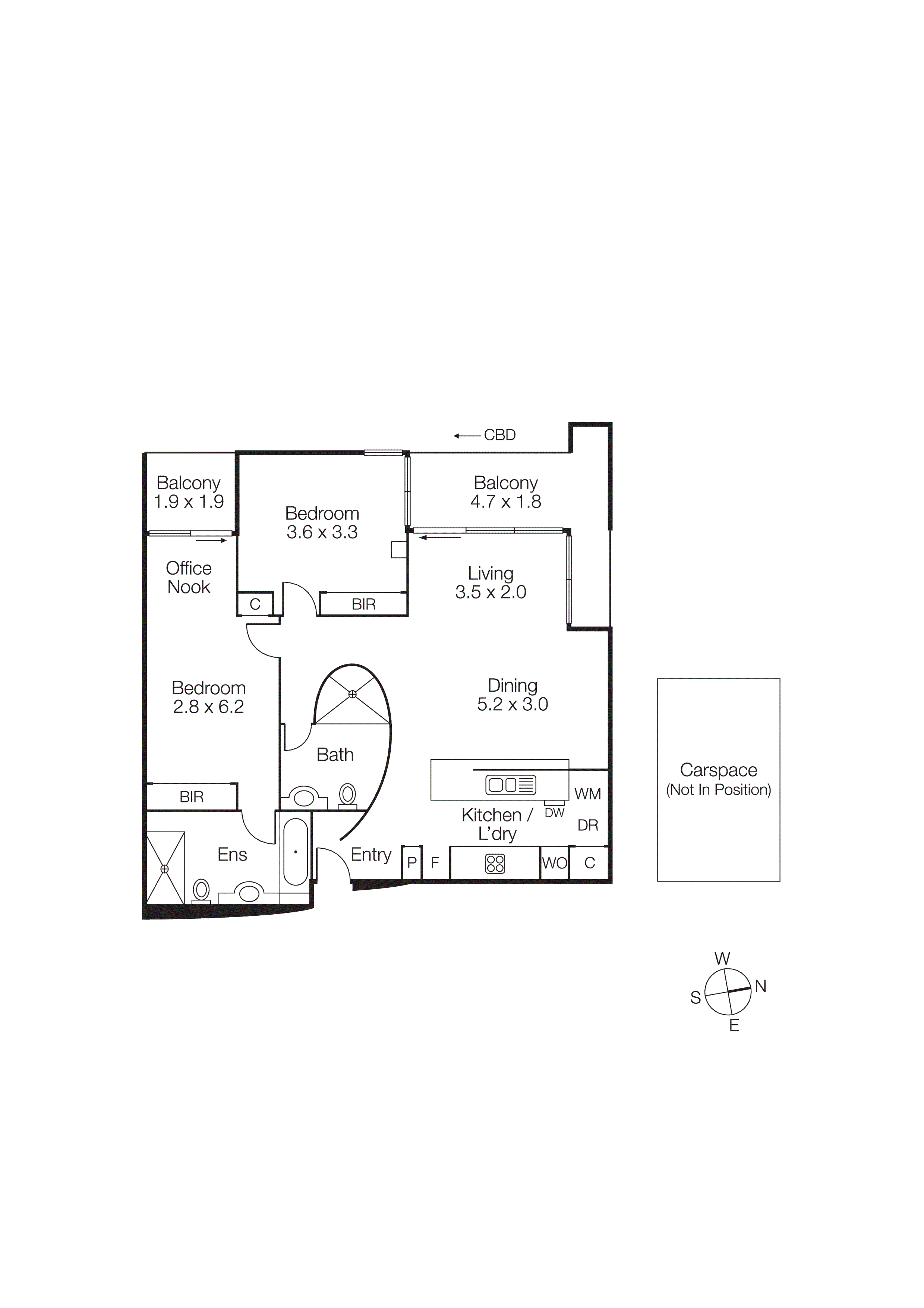 804/668 Swanston Street, Carlton VIC 3053 - Floorplan