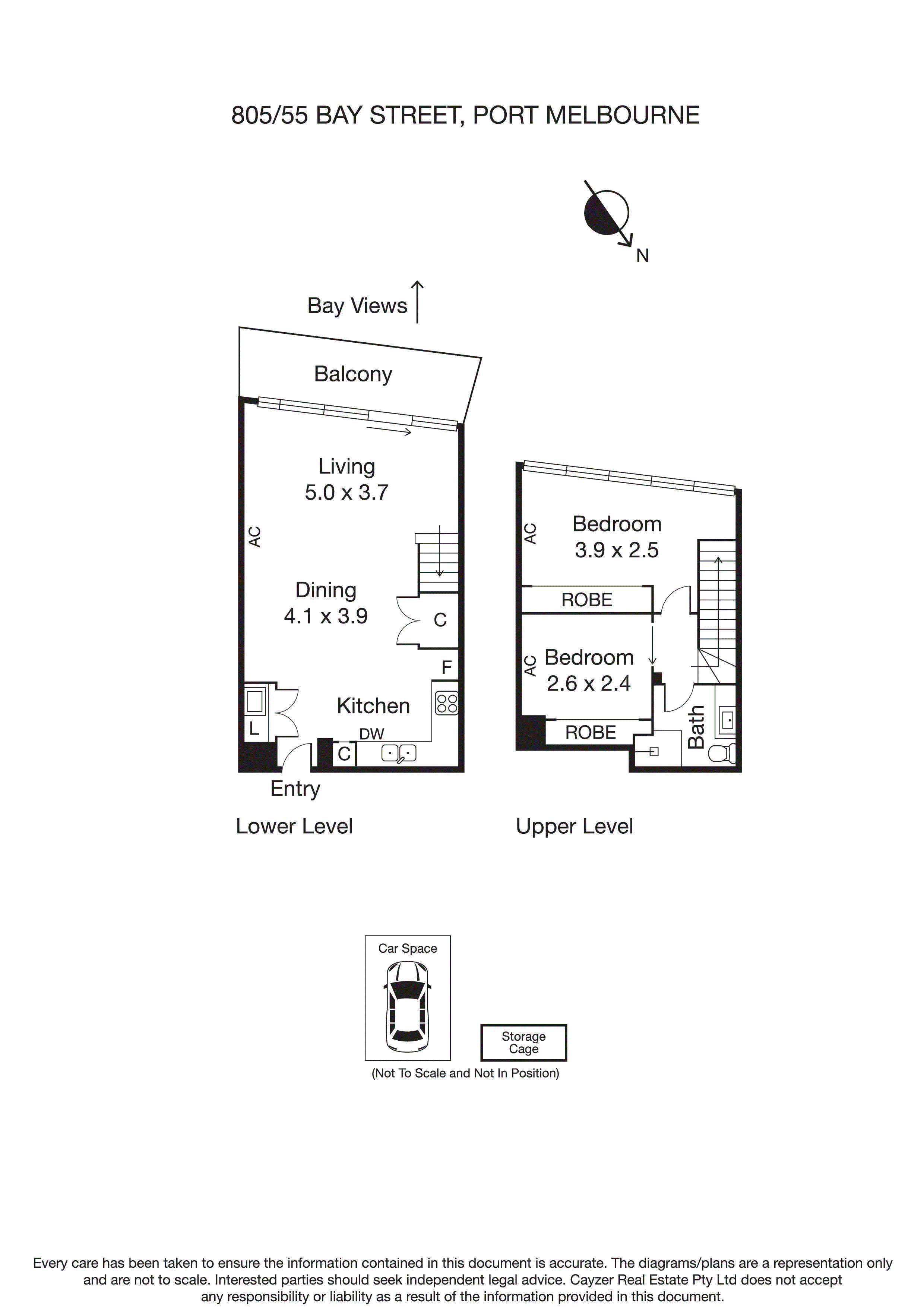 805/55 Bay Street, PORT MELBOURNE VIC 3207 - Floorplan
