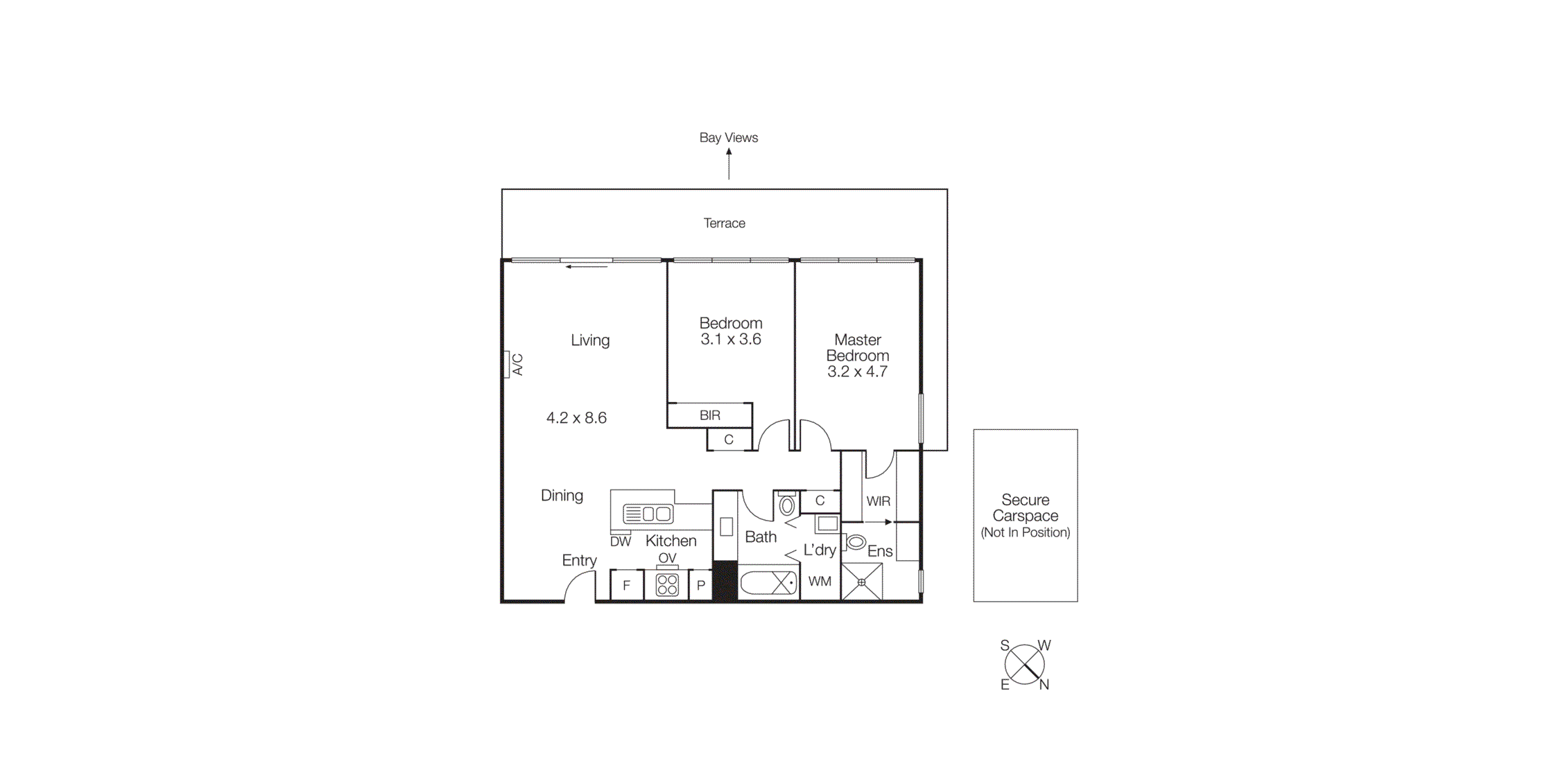 805G/93 Dow Street, Port Melbourne VIC 3207 - Floorplan
