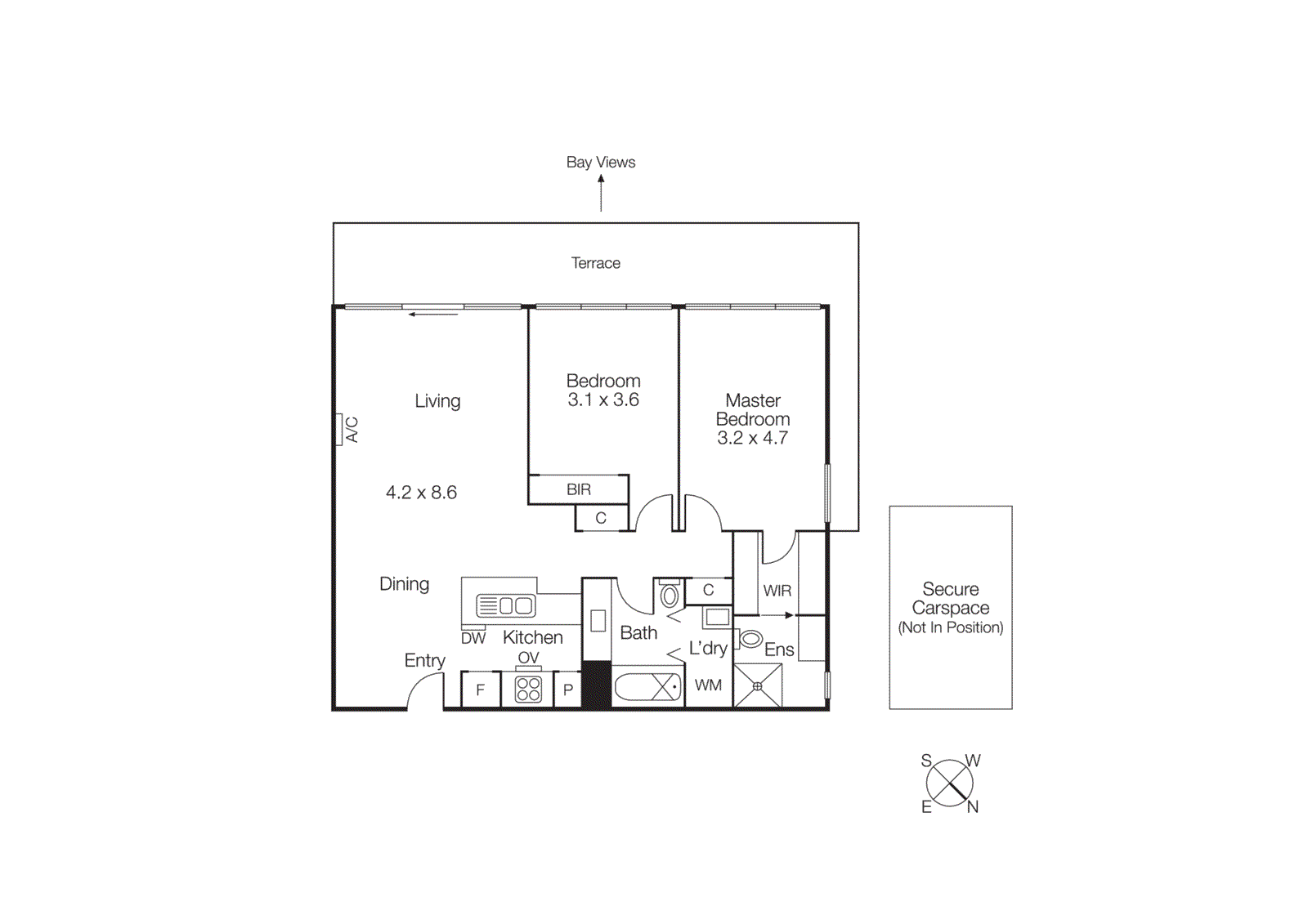 805G/93 Dow Street, Port Melbourne VIC 3207 - Floorplan