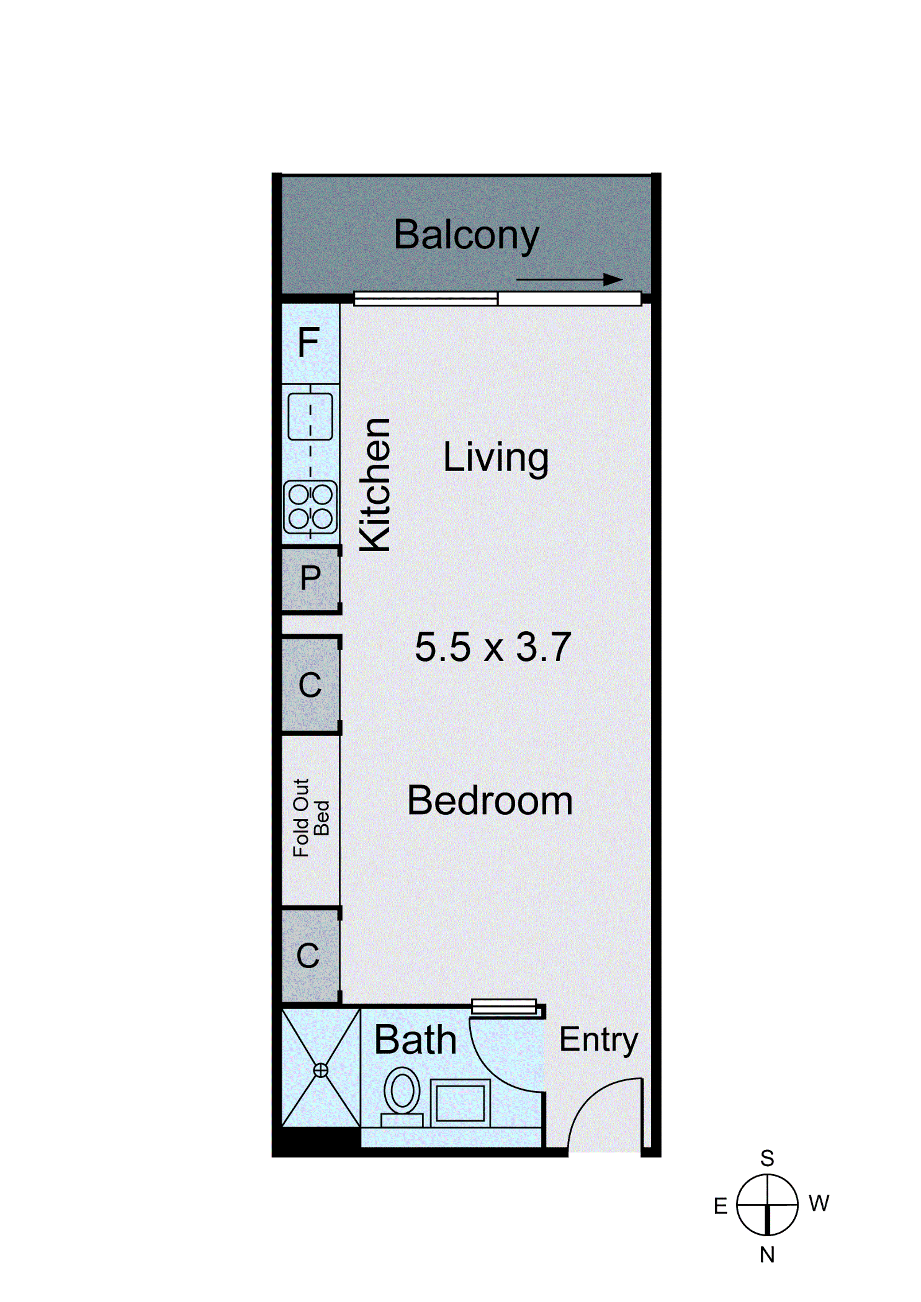 806/32 Bray Street, South Yarra VIC 3141 - Floorplan