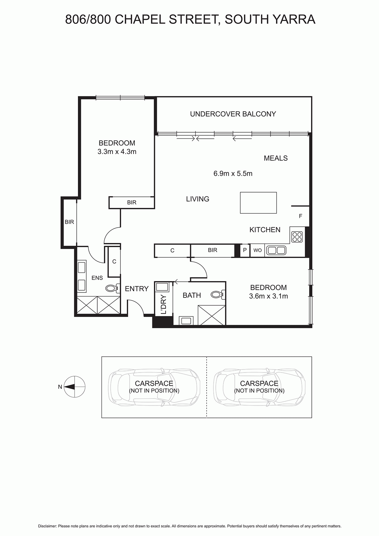 806/800 Chapel  Street, SOUTH YARRA VIC 3141 - Floorplan