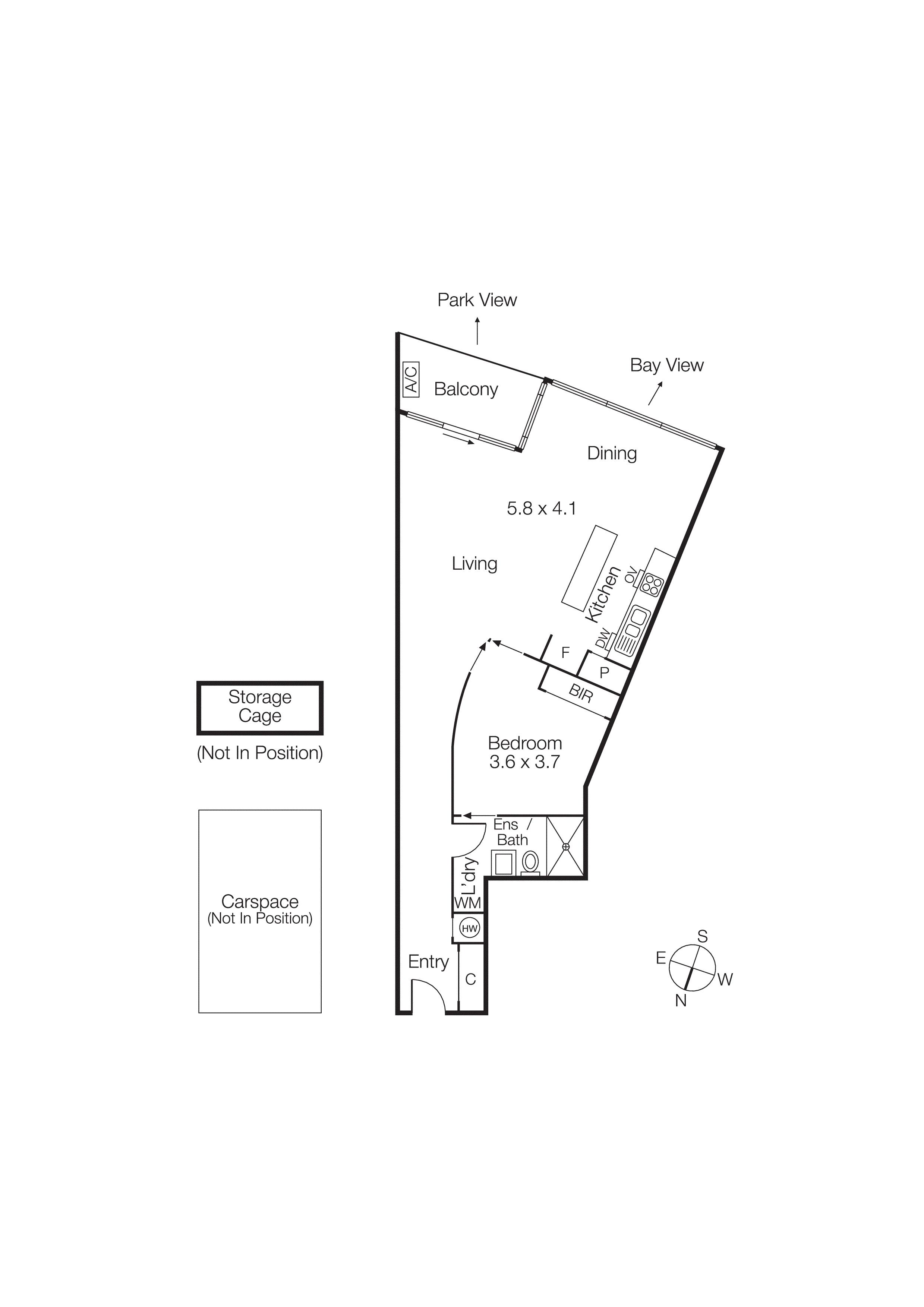 806/83 Queens Road, Melbourne VIC 3004 - Floorplan