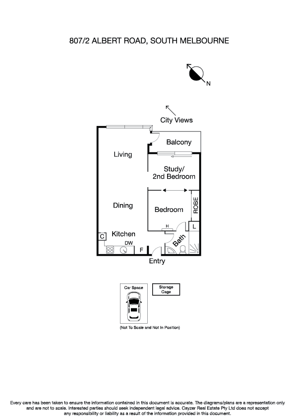 807/2 Albert Road, SOUTH MELBOURNE VIC 3205 - Floorplan
