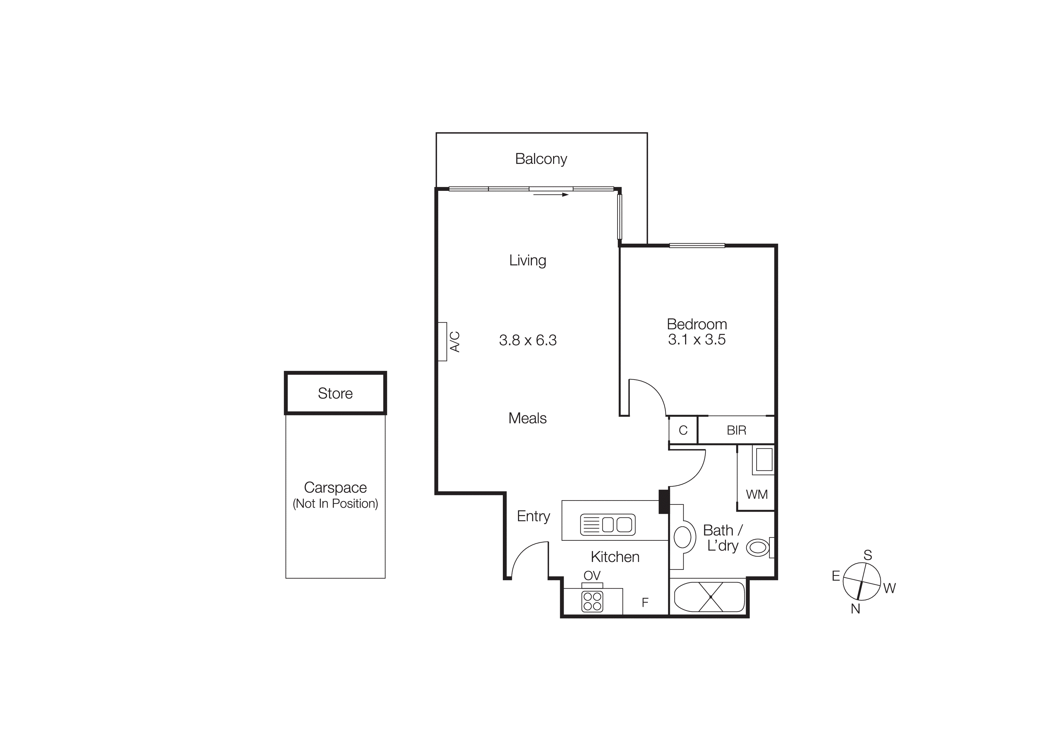 807/38 Bank Street, South Melbourne VIC 3205 - Floorplan