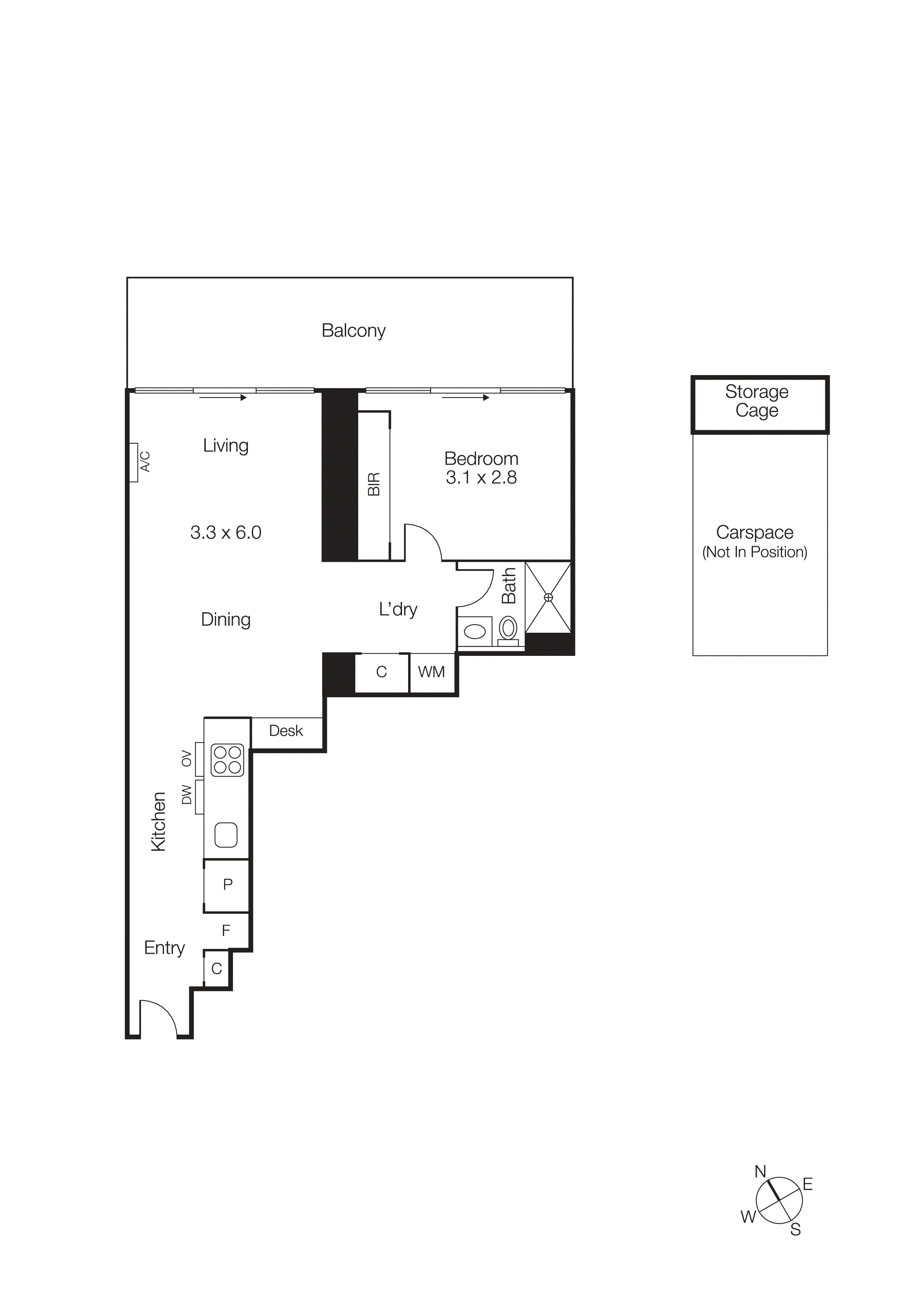 807/50 Albert Road, South Melbourne VIC 3205 - Floorplan
