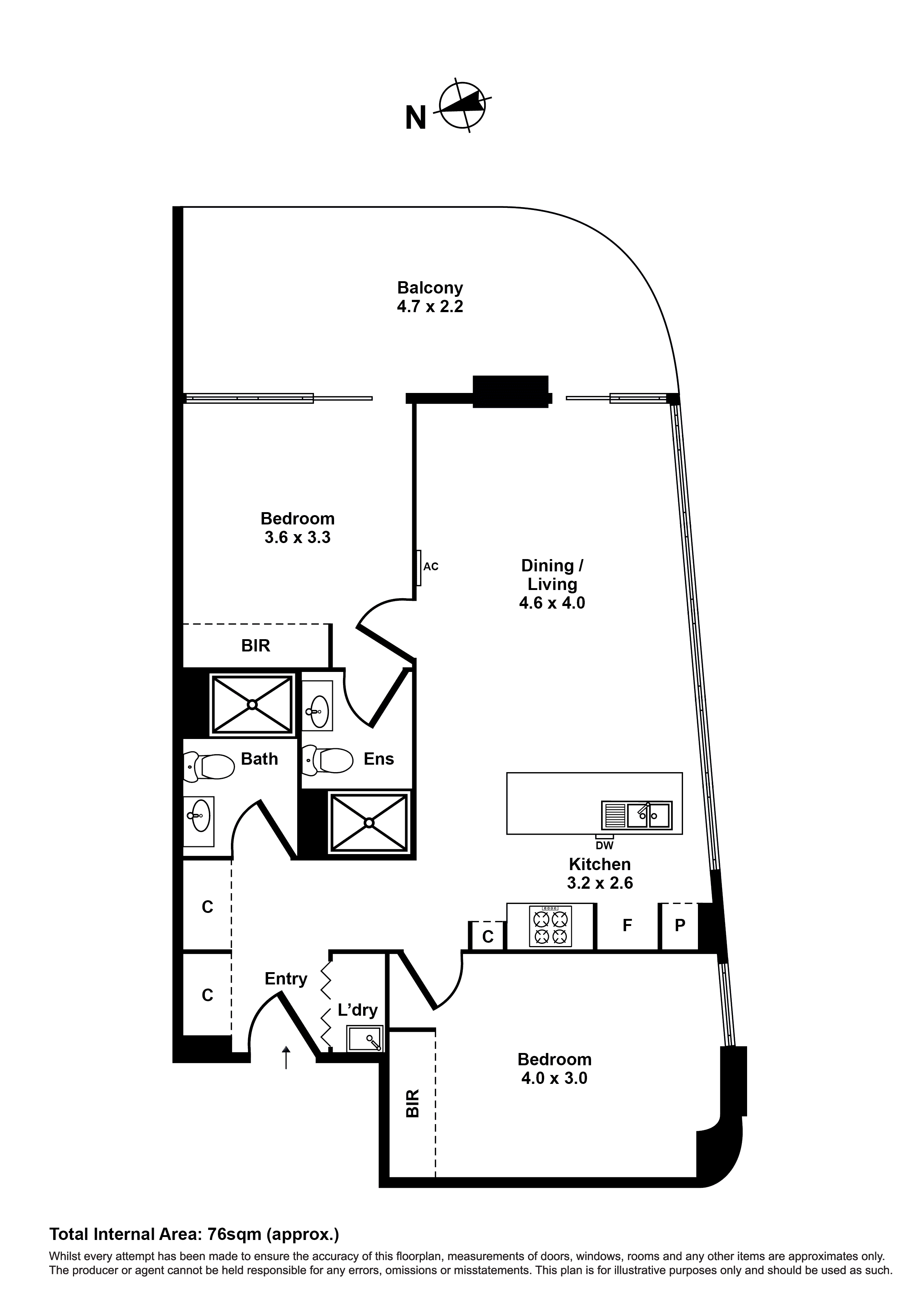 807c/6 Joseph Road, Footscray VIC 3011 - Floorplan