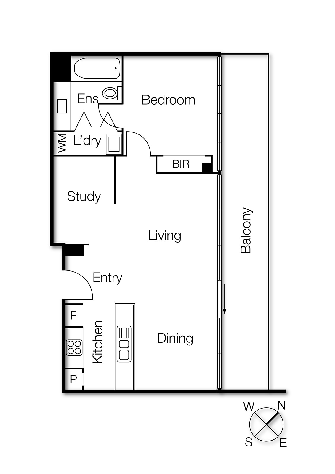 807E/126 Rouse Street, Port Melbourne VIC 3207 - Floorplan