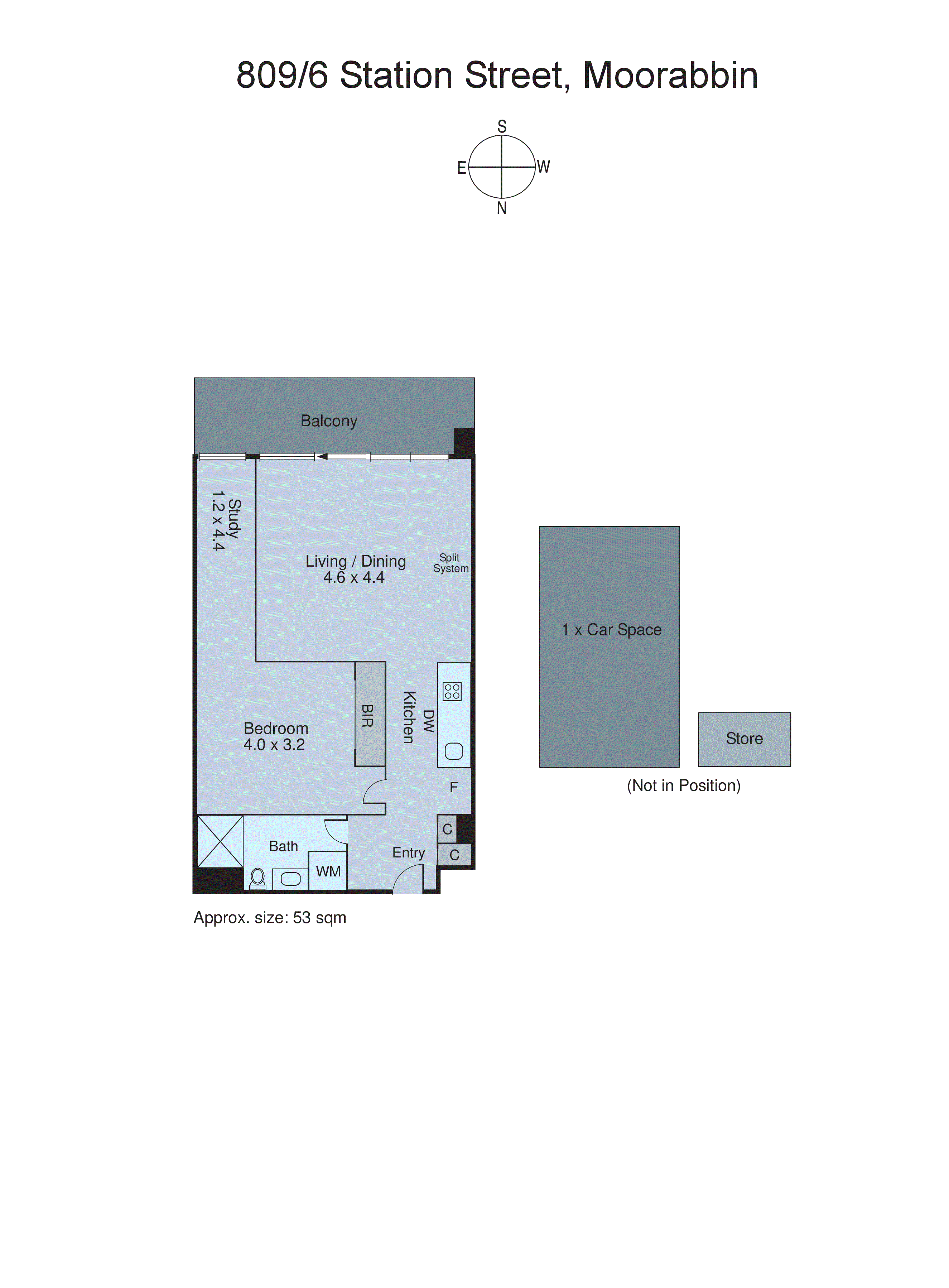 809/6 Station Street, Moorabbin VIC 3189 - Floorplan