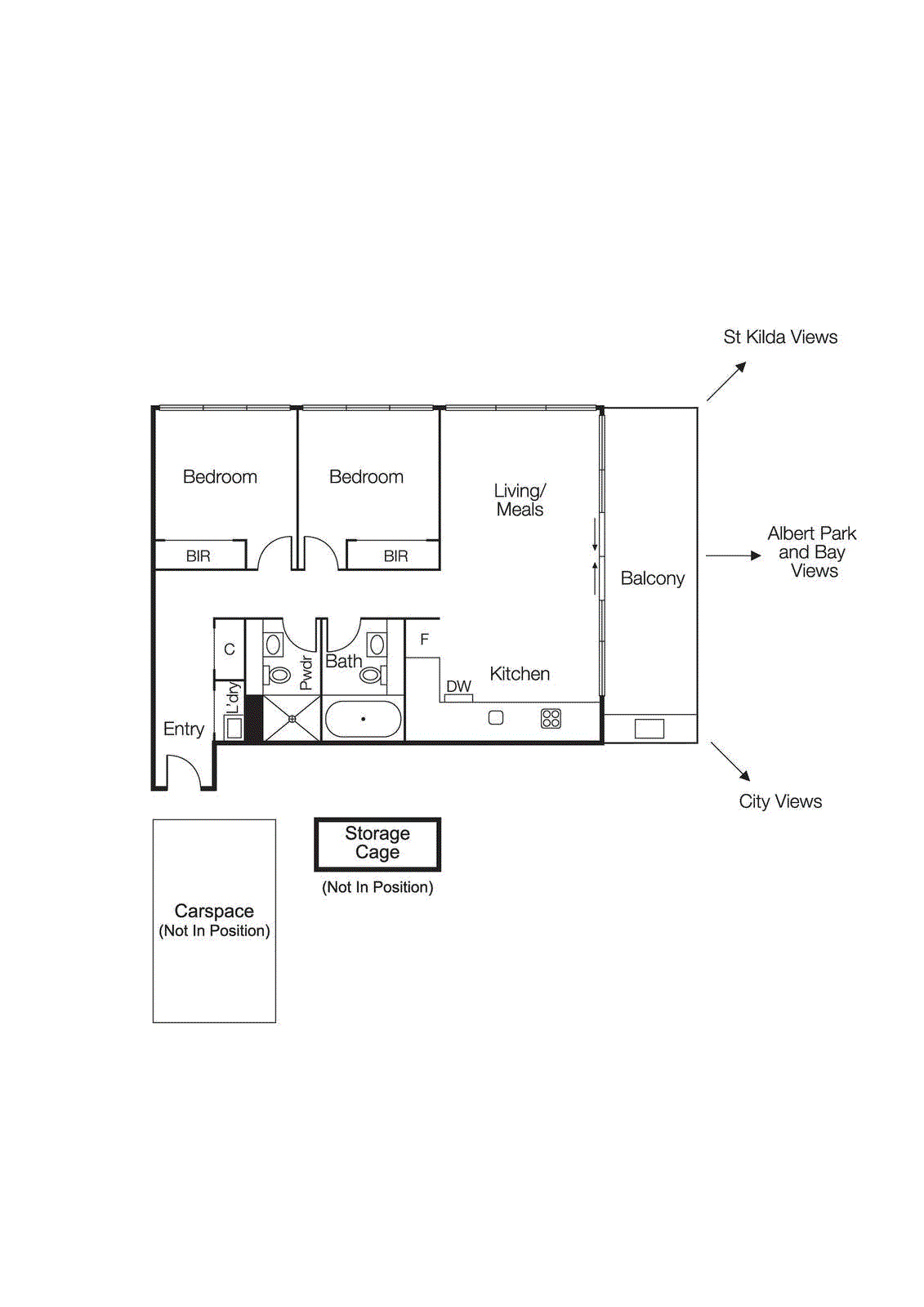 809/70 Queens Road, Melbourne VIC 3004 - Floorplan