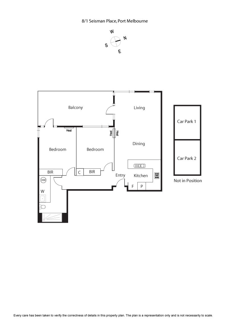 8/1 Seisman Place, PORT MELBOURNE VIC 3207 - Floorplan