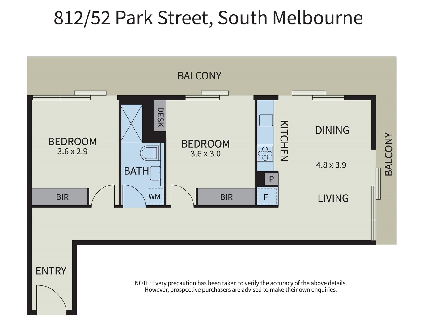 812/52 Park Street, SOUTH MELBOURNE VIC 3205 - Floorplan