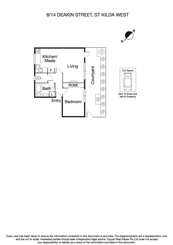 8/14 Deakin Street, ST KILDA WEST VIC 3182 - Floorplan