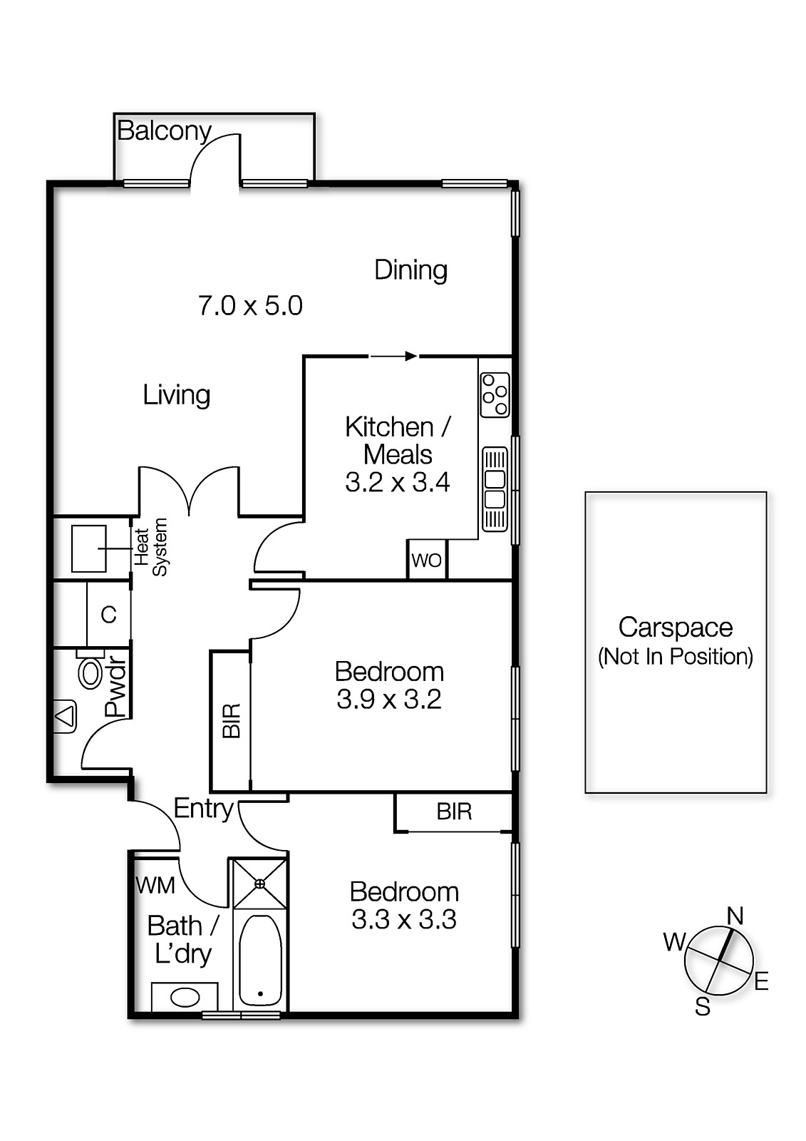 8/15 Dickens Street, Elwood VIC 3184 - Floorplan