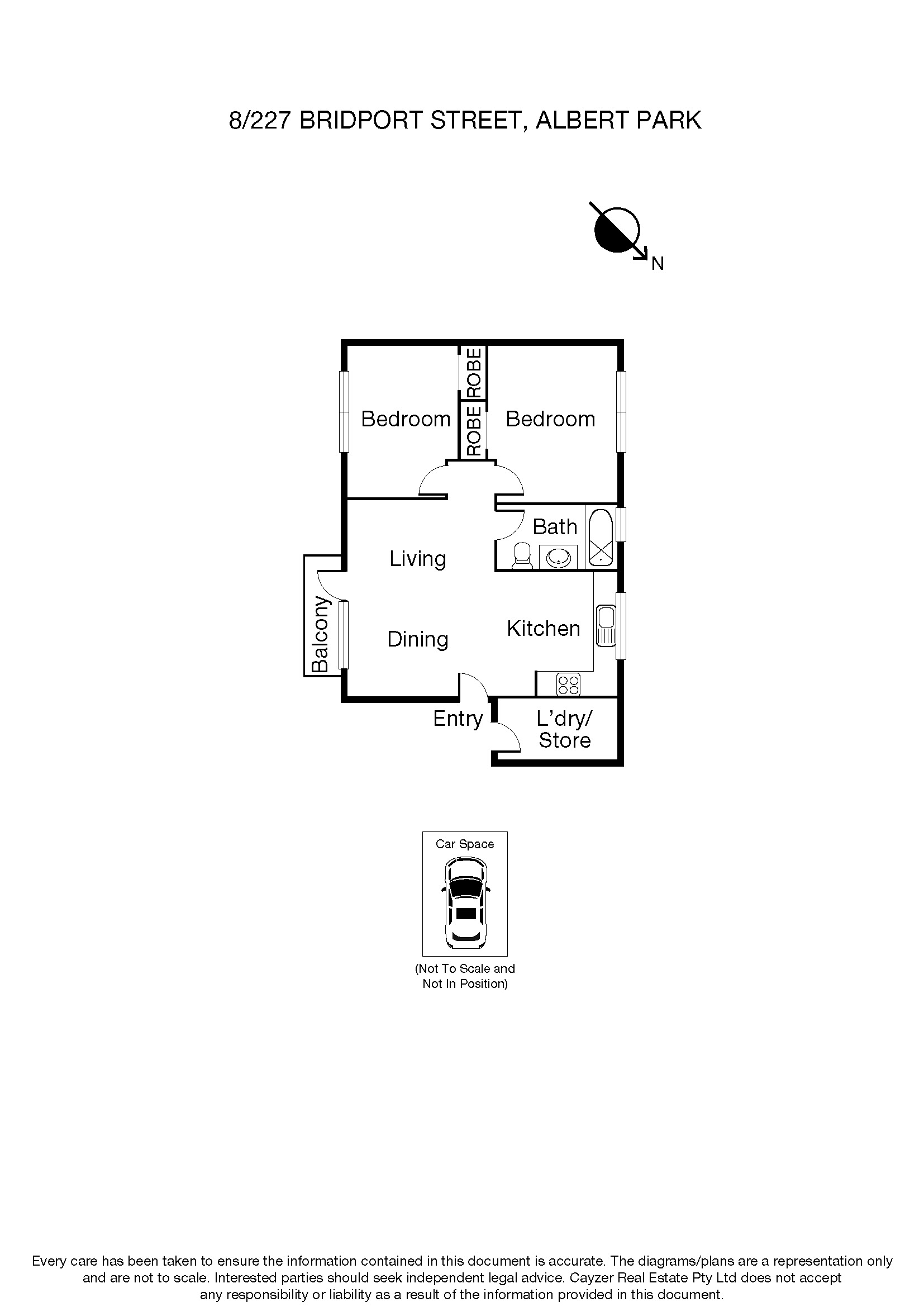 8/227 Bridport Street West, ALBERT PARK VIC 3206 - Floorplan