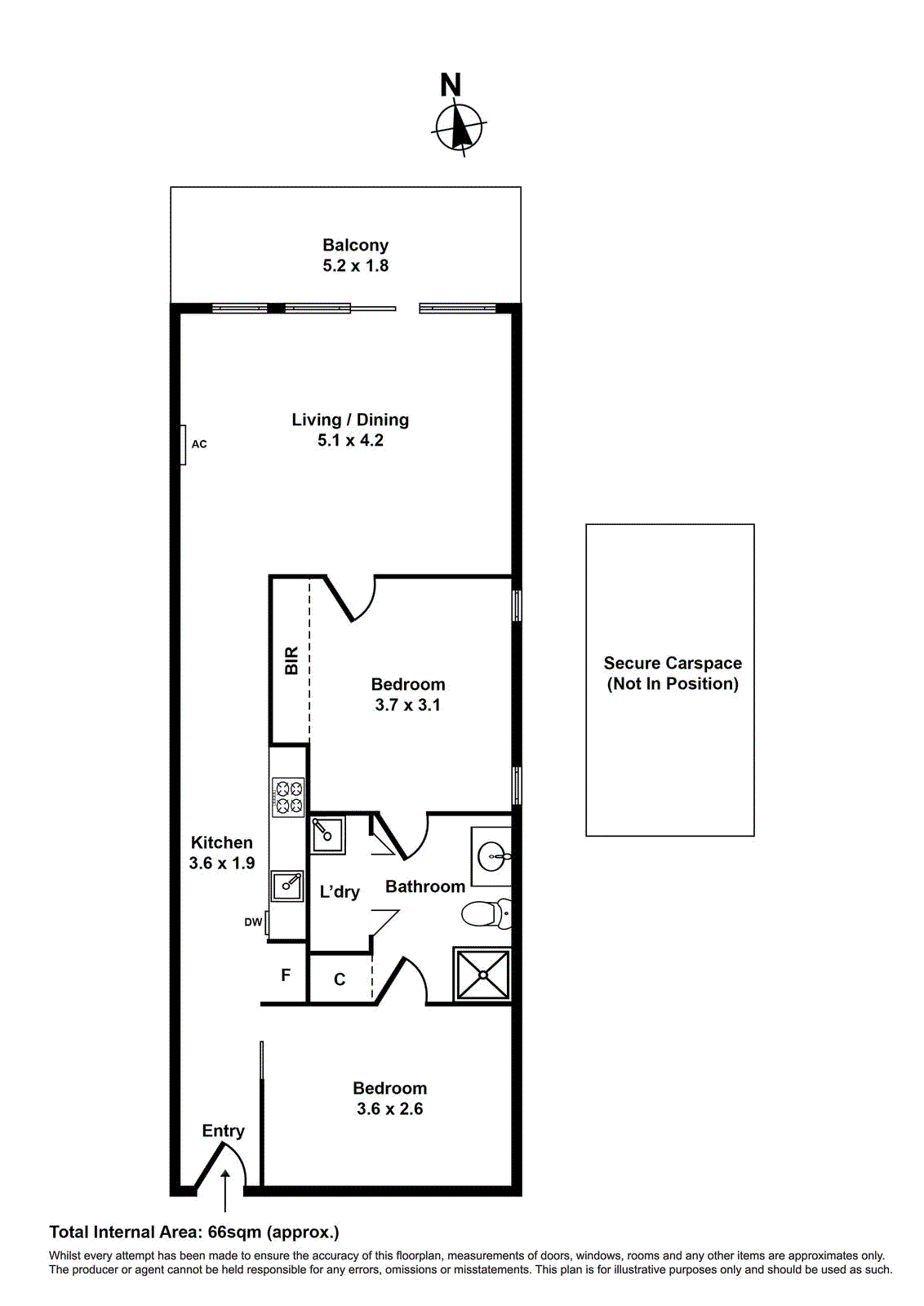 825/18 Albert Street, Footscray VIC 3011 - Floorplan