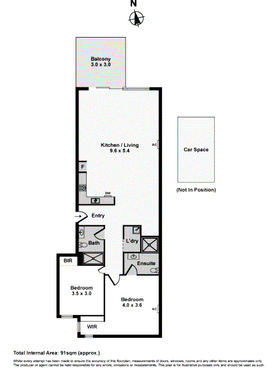 8/28 Salisbury Street, Yarraville VIC 3013 - Floorplan