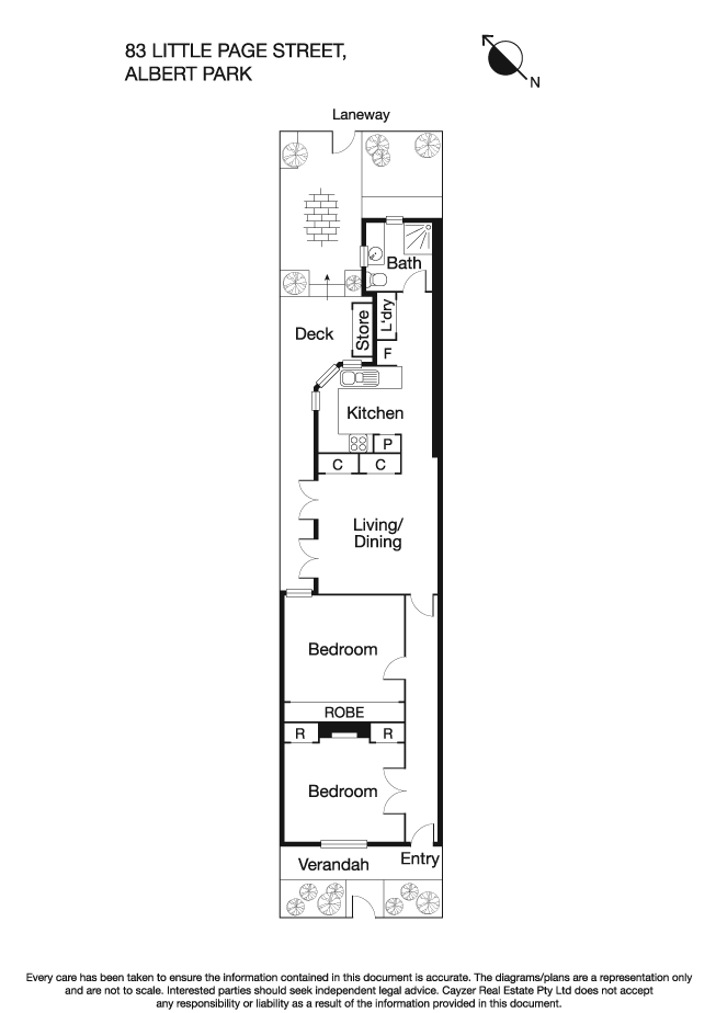 83 Little Page Street, ALBERT PARK VIC 3206 - Floorplan