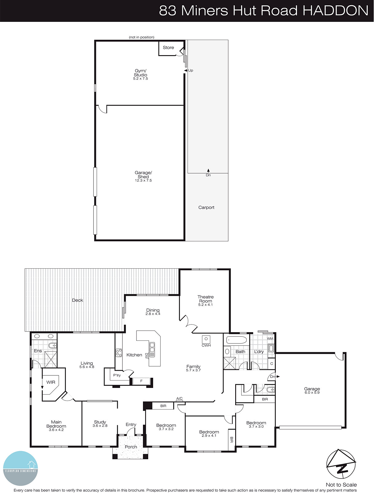 83 Miners Hut Road, Haddon VIC 3351 - Floorplan