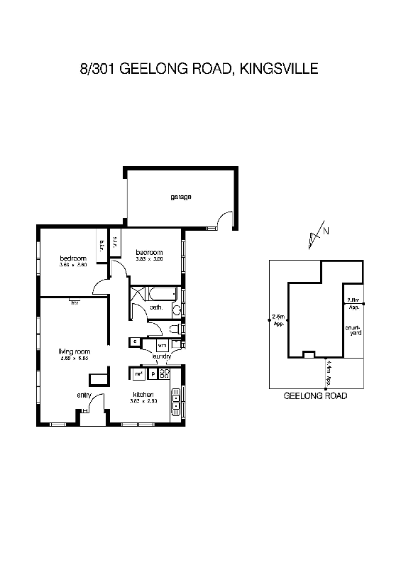 8/301 Geelong Road, KINGSVILLE VIC 3012 - Floorplan