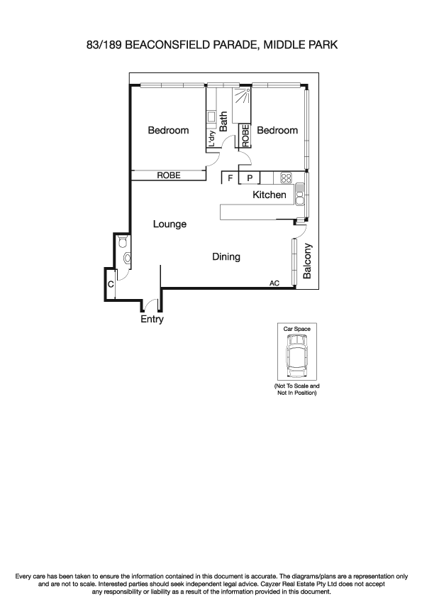83/189 Beaconsfield Parade, MIDDLE PARK VIC 3206 - Floorplan