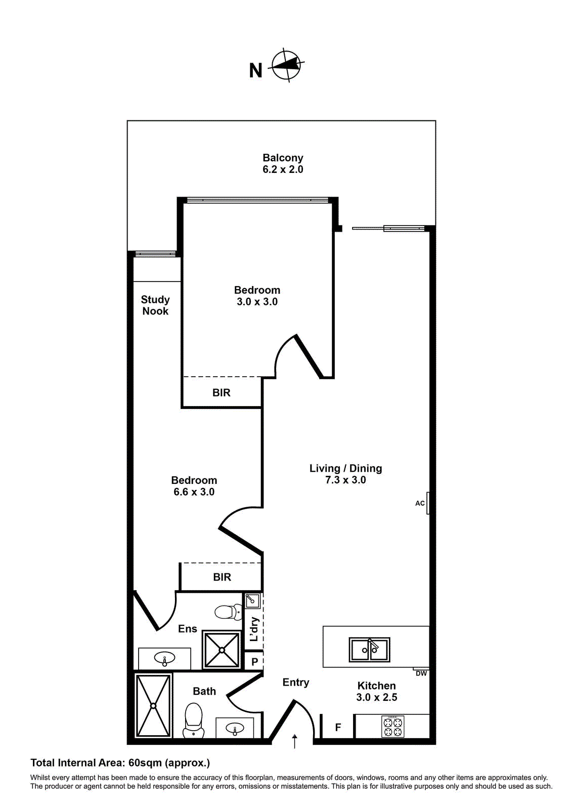 833/18 Albert Street, Footscray VIC 3011 - Floorplan