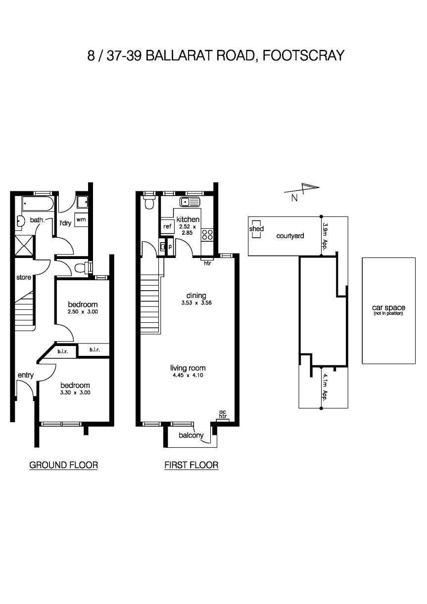 8/37 Ballarat Road, FOOTSCRAY VIC 3011 - Floorplan