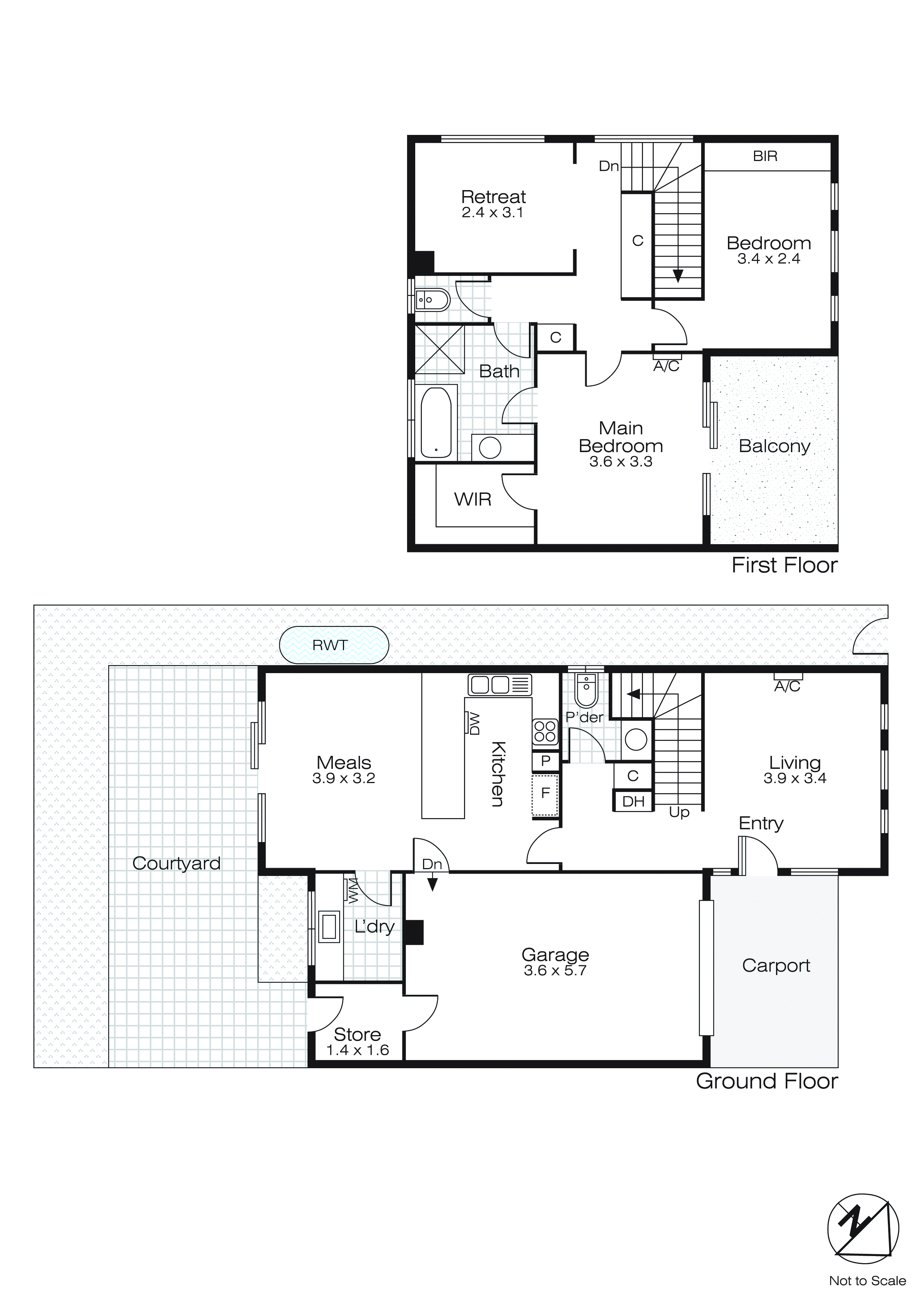 8/406 Bradshaw Street, Golden Point VIC 3350 - Floorplan
