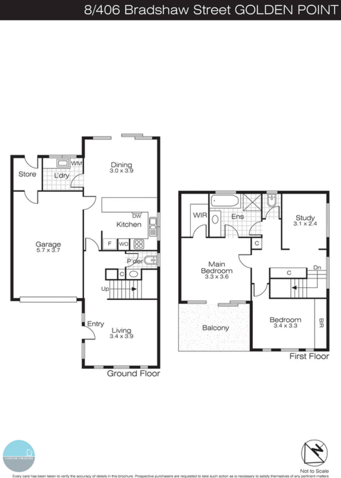 8/406 Bradshaw Street, Golden Point VIC 3350 - Floorplan