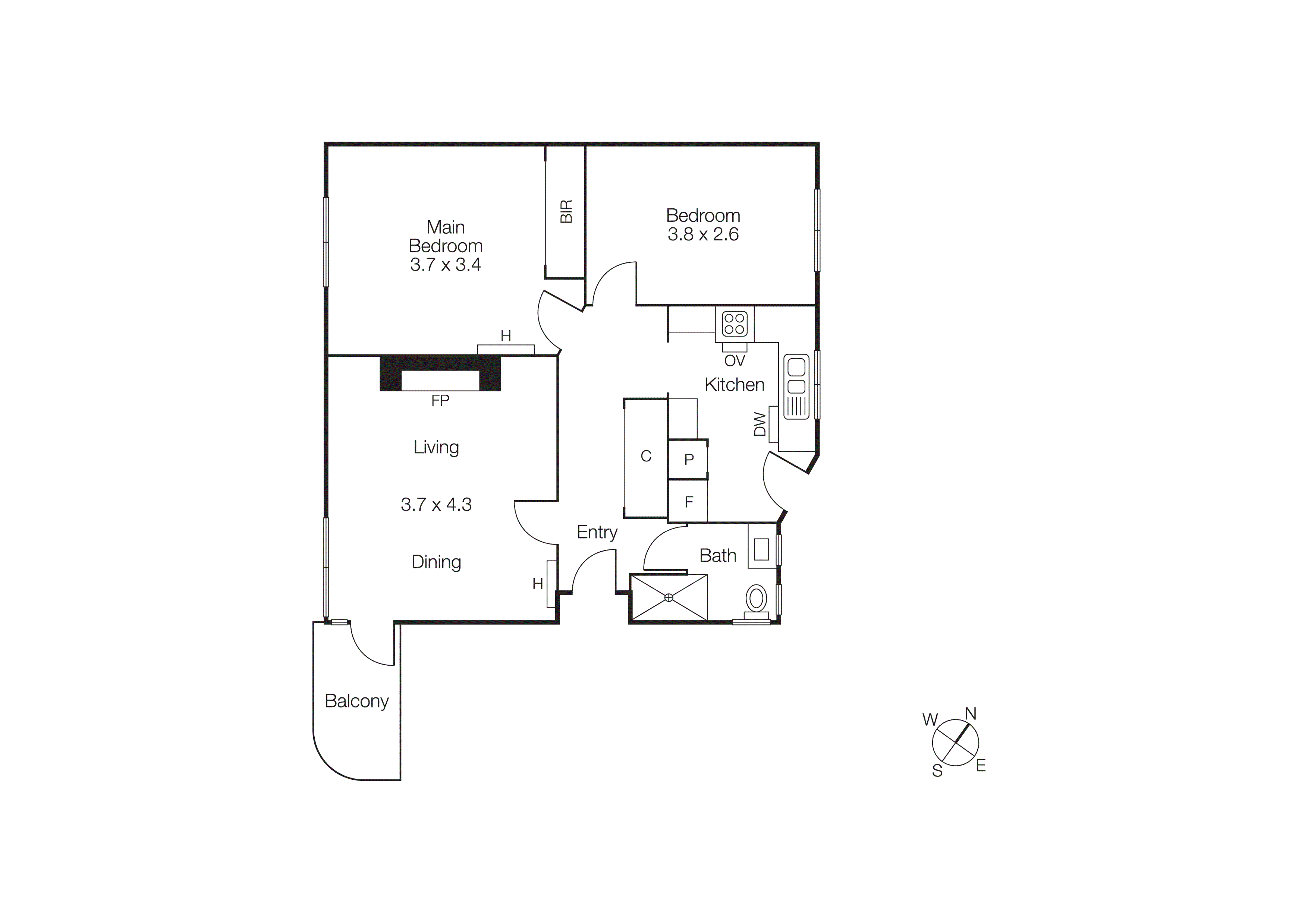 8/42 Burnett Street, St Kilda VIC 3182 - Floorplan