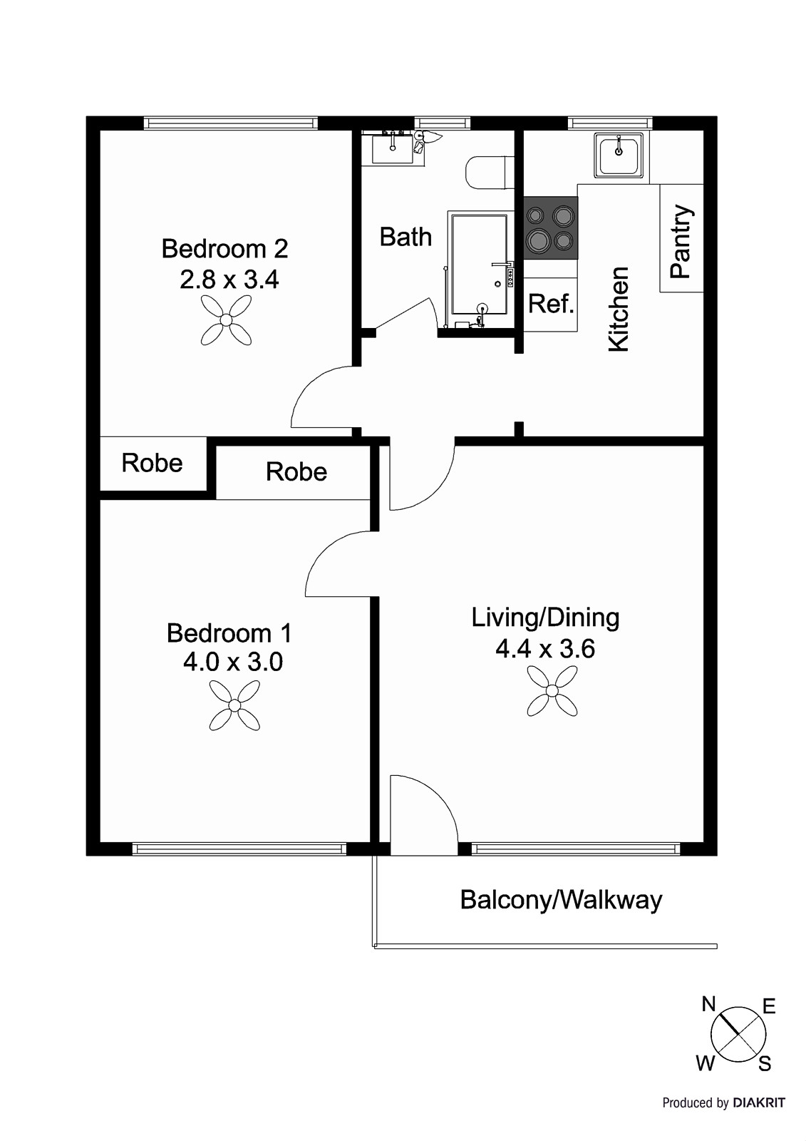 8/42 Foam Street, Elwood VIC 3184 - Floorplan