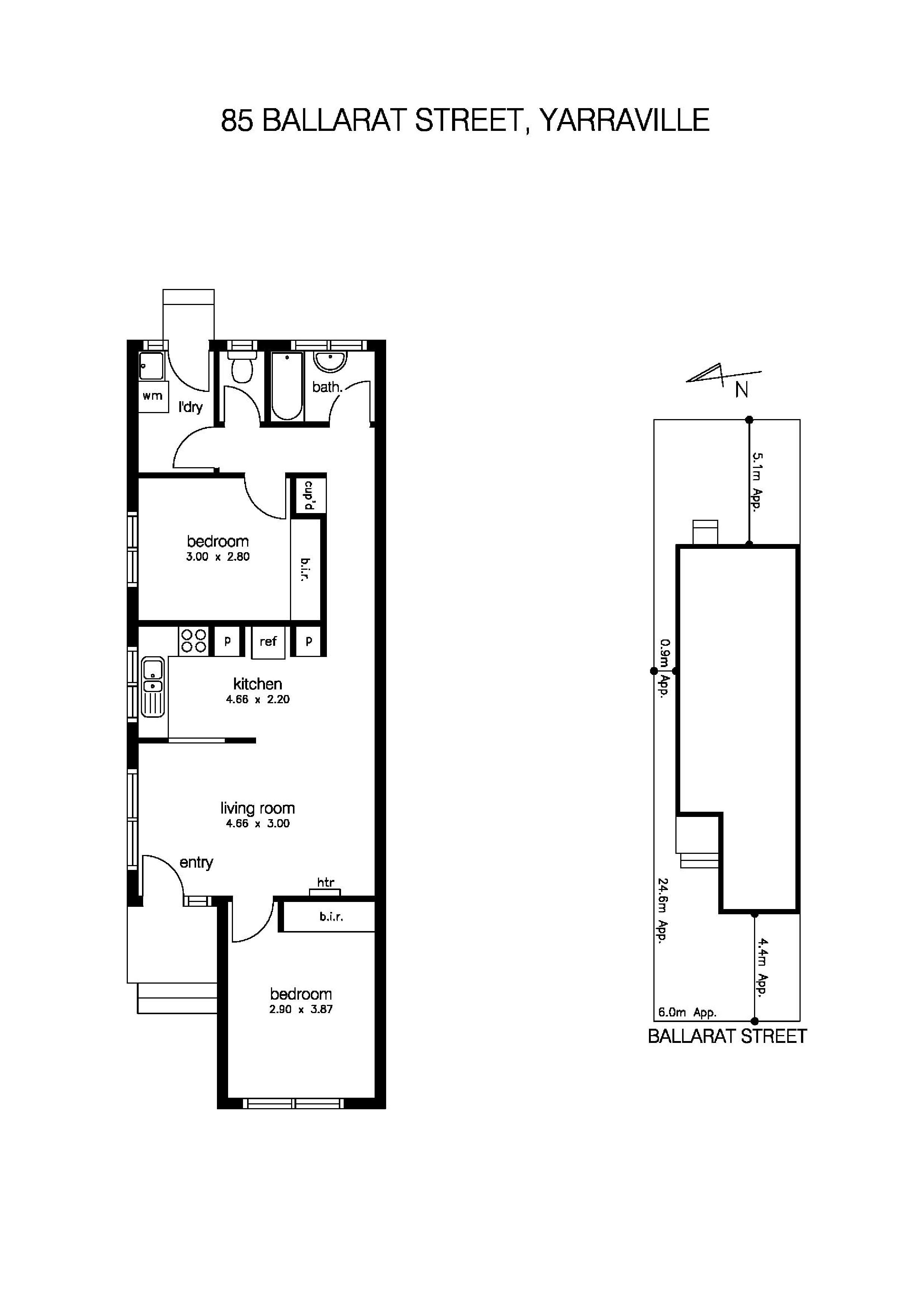 85 Ballarat Street, YARRAVILLE VIC 3013 - Floorplan