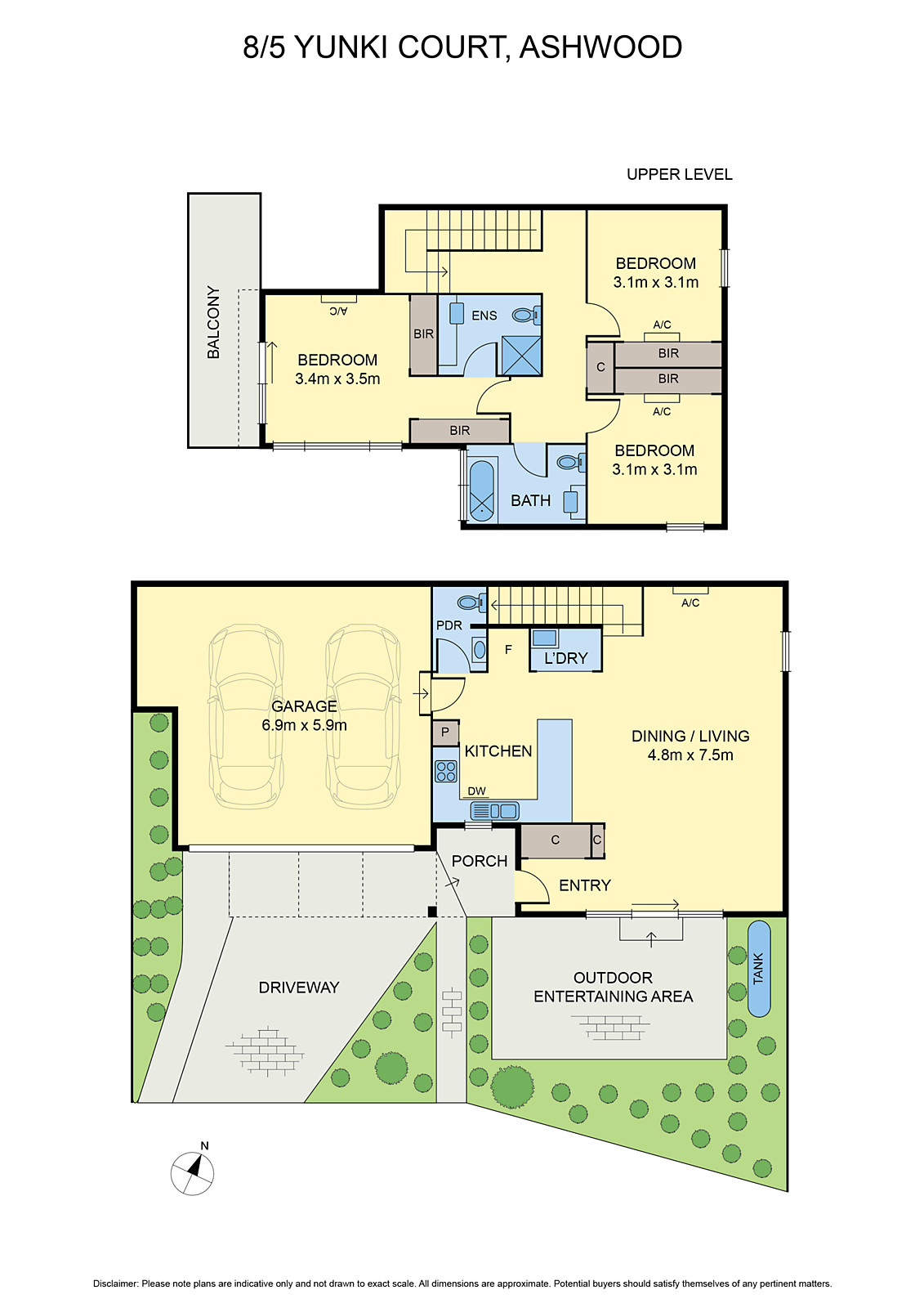 8/5 Yunki Court, Ashwood VIC 3147 - Floorplan
