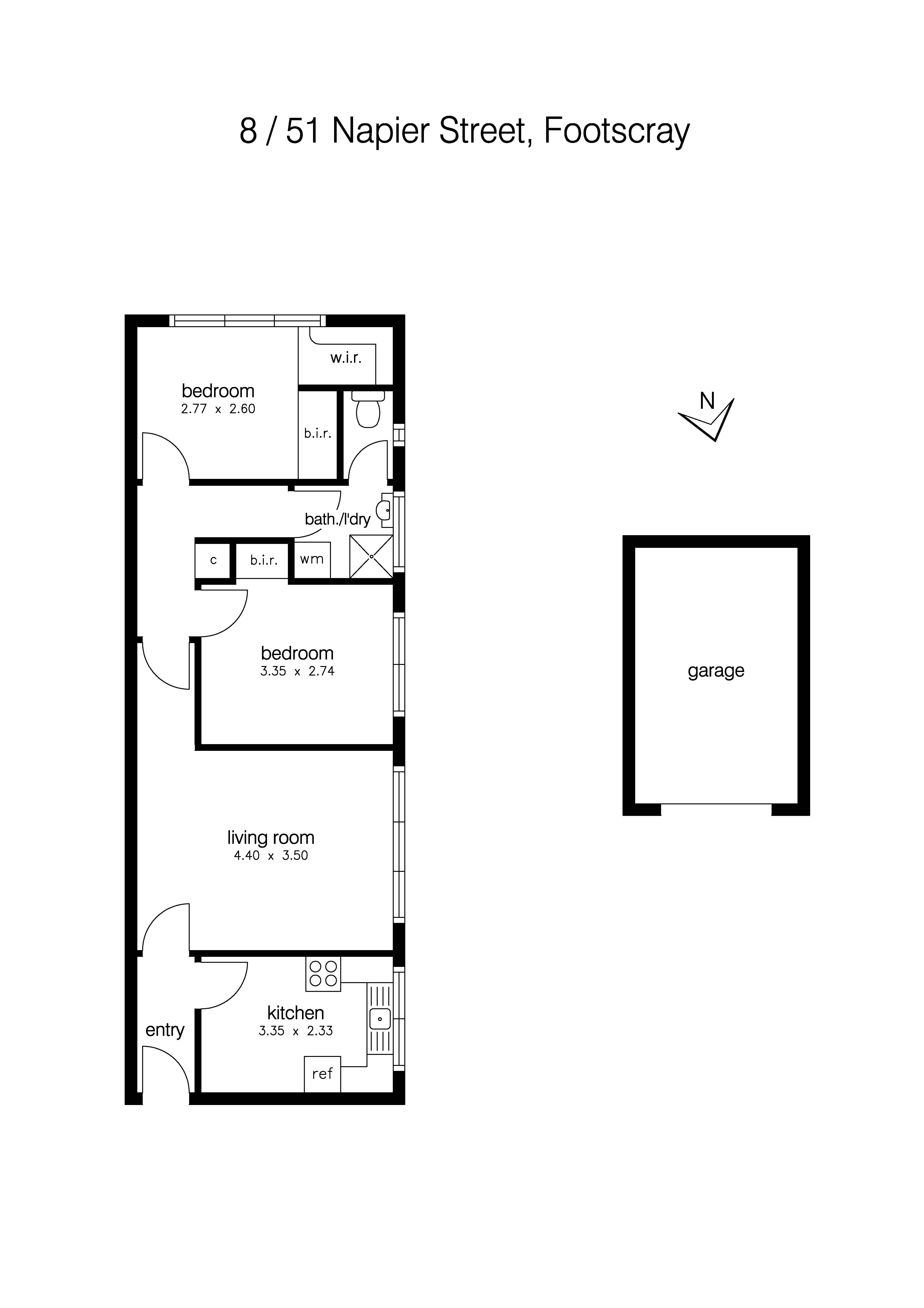 8/51 Napier Street, FOOTSCRAY VIC 3011 - Floorplan