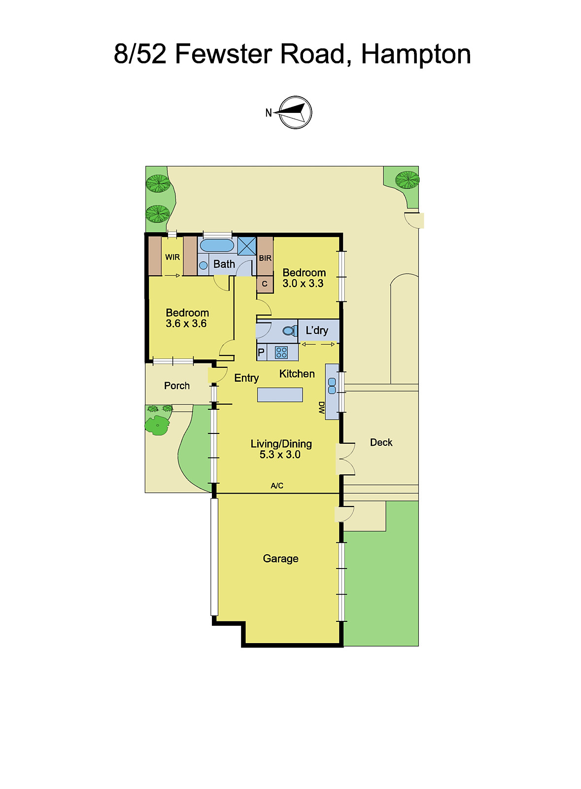 8/52 Fewster Road, Hampton VIC 3188 - Floorplan