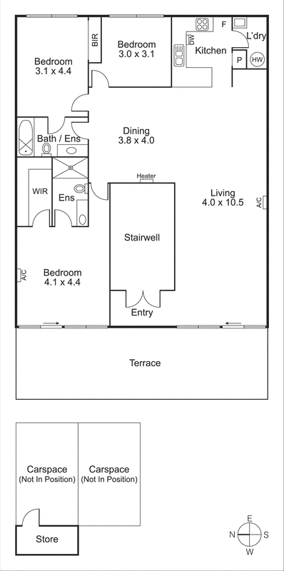8/544 Hampton Street, Hampton VIC 3188 - Floorplan