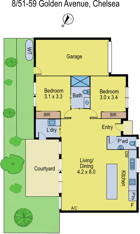 8/57-59 Golden Avenue, Chelsea VIC 3196 - Floorplan