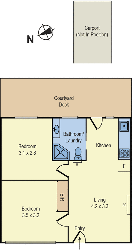 8/6-8 Olive Grove, Parkdale VIC 3195 - Floorplan