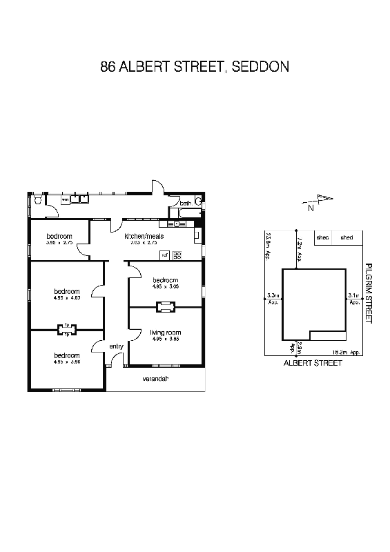 86 Albert Street, SEDDON VIC 3011 - Floorplan