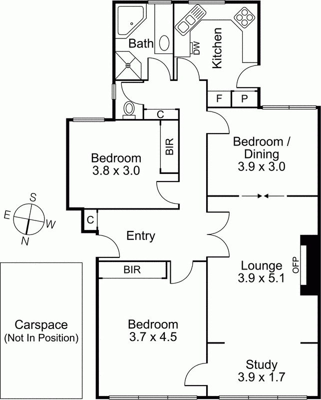 8/628 St Kilda Road, MELBOURNE VIC 3004 - Floorplan