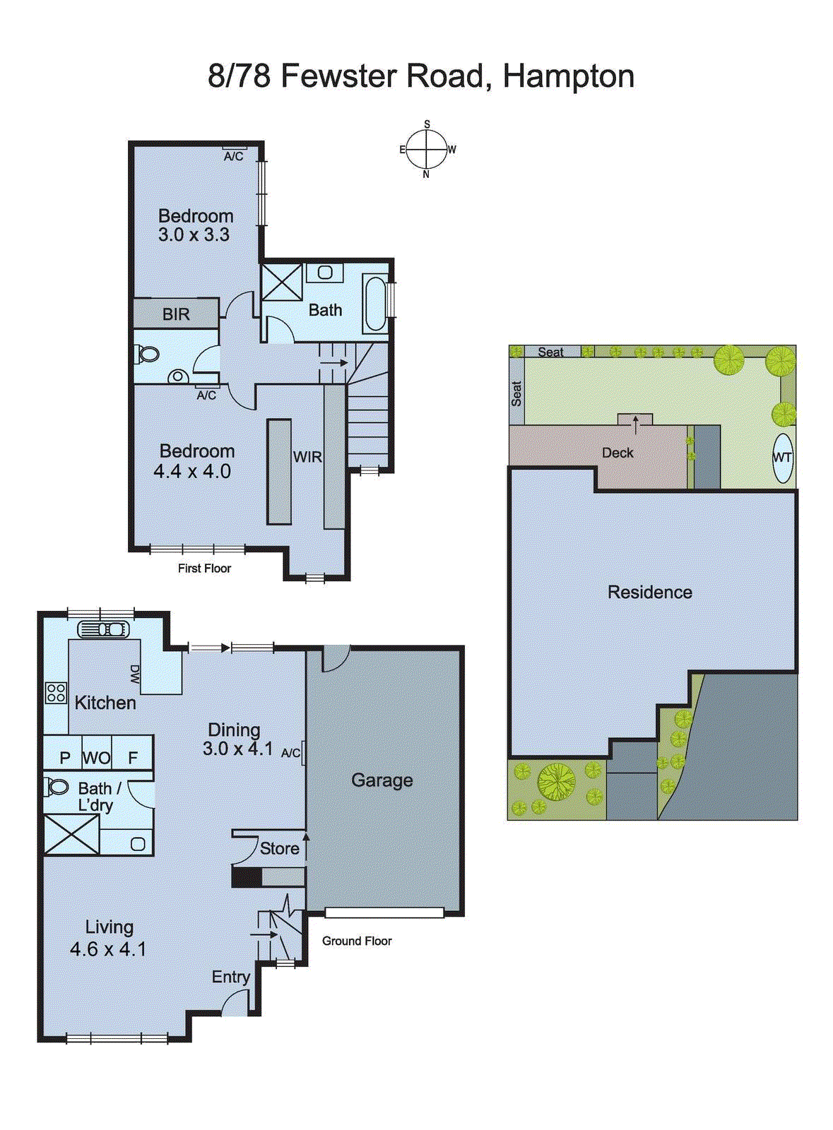 8/78 Fewster Road, Hampton VIC 3188 - Floorplan