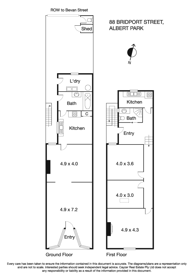 88 Bridport Street, ALBERT PARK VIC 3206 - Floorplan