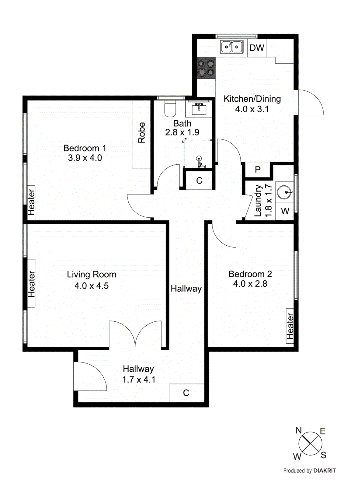 8/95 Wilson Street, Brighton VIC 3186 - Floorplan