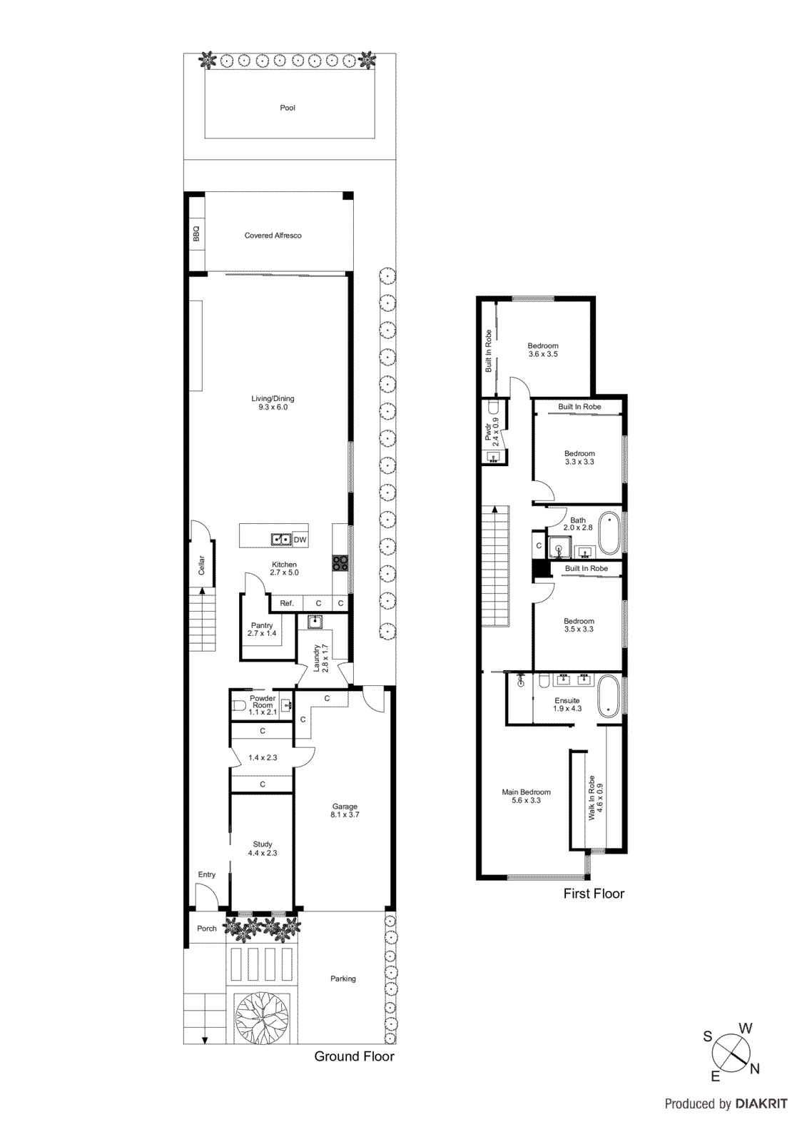 8a Lewellin Grove, Carrum VIC 3197 - Floorplan