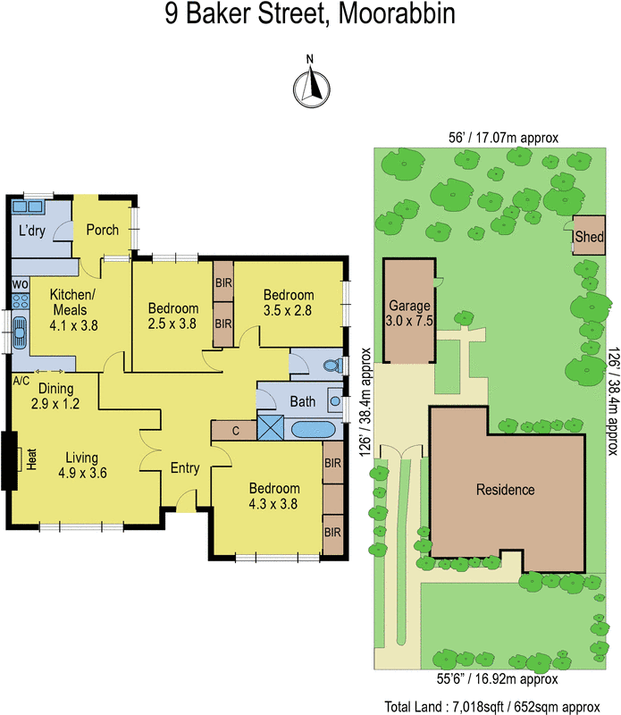 9 Baker Street, Moorabbin VIC 3189 - Floorplan