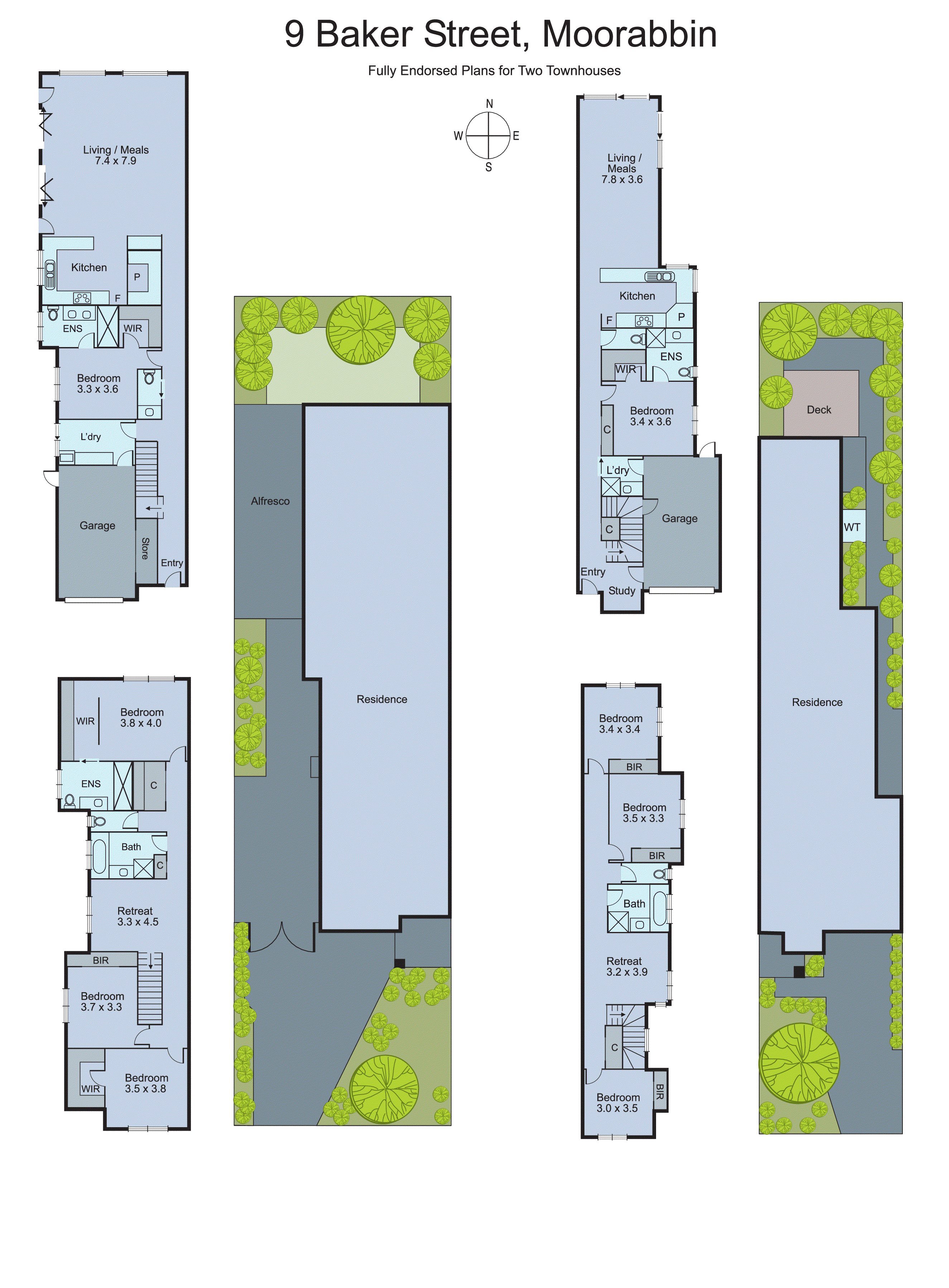 9 Baker Street, Moorabbin VIC 3189 - Floorplan