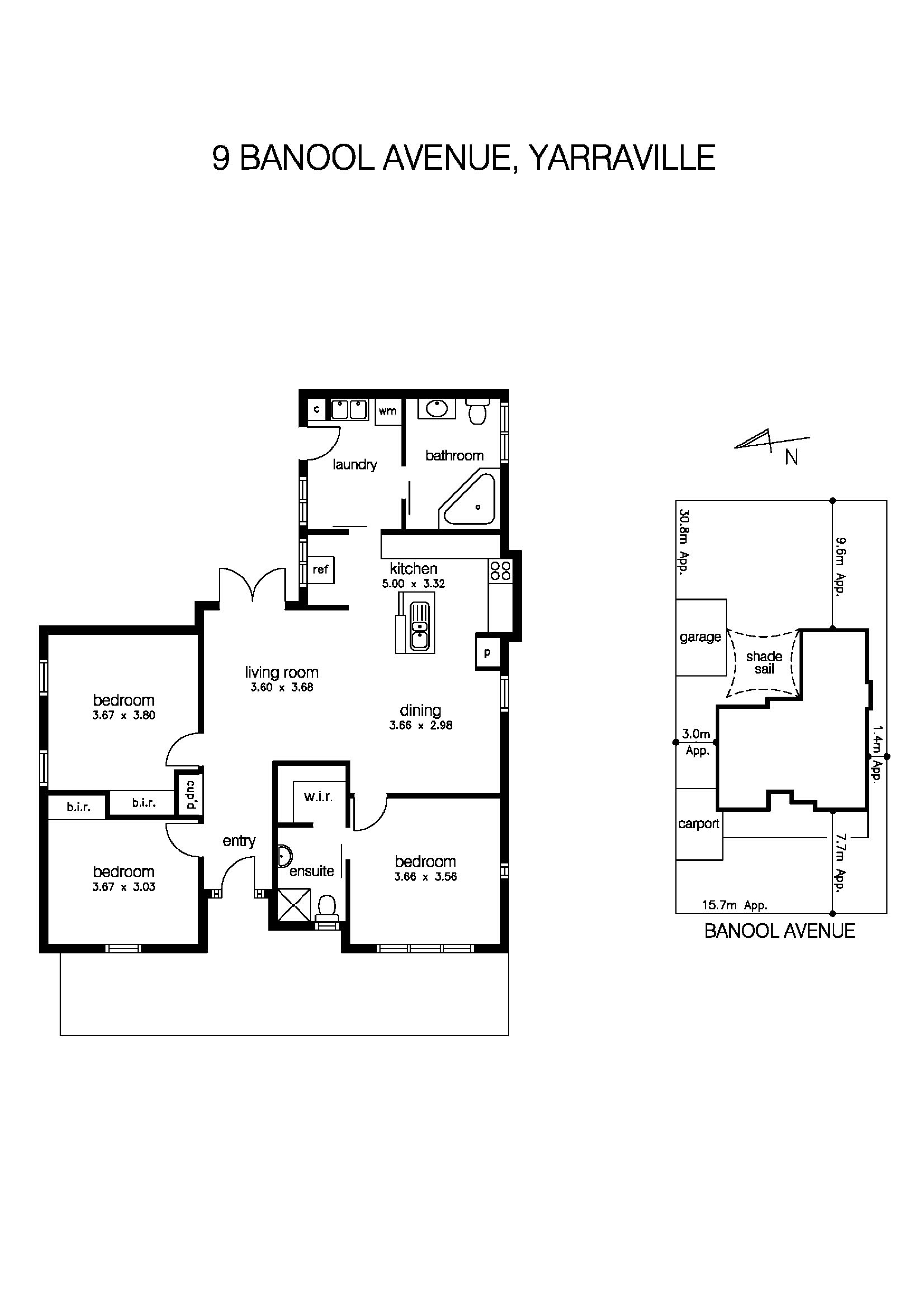 9 Banool Avenue, YARRAVILLE VIC 3013 - Floorplan
