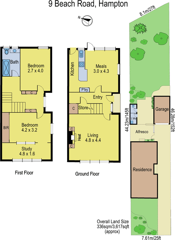 9 Beach Road, Hampton VIC 3188 - Floorplan